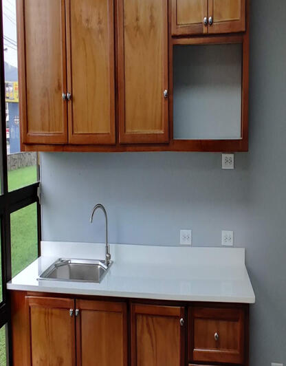 Kitchen Cupboards and Sink